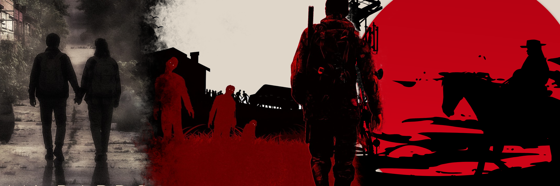 Sean Barboza author banner featuring post-apocalyptic landscapes